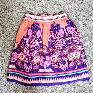 Anthropologie Floral mini Skirt